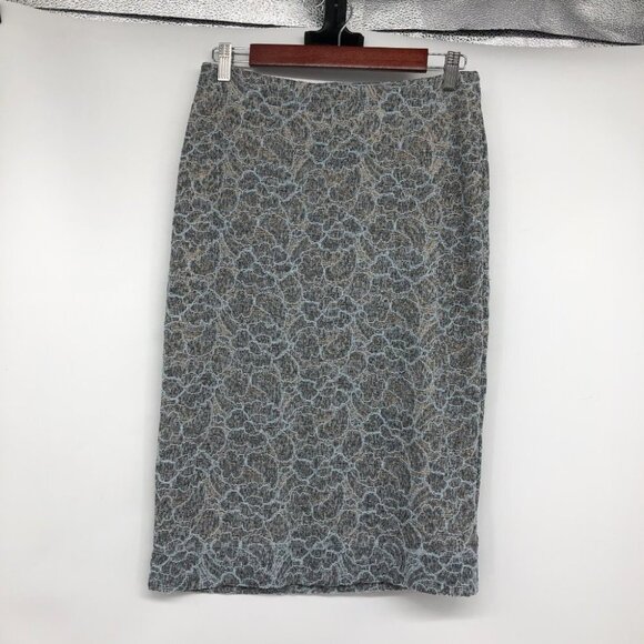 BCBGMaxAzria Haze Grey Floral Lace Bridette Crop Top & Matching Skirt size S - Picture 3 of 16